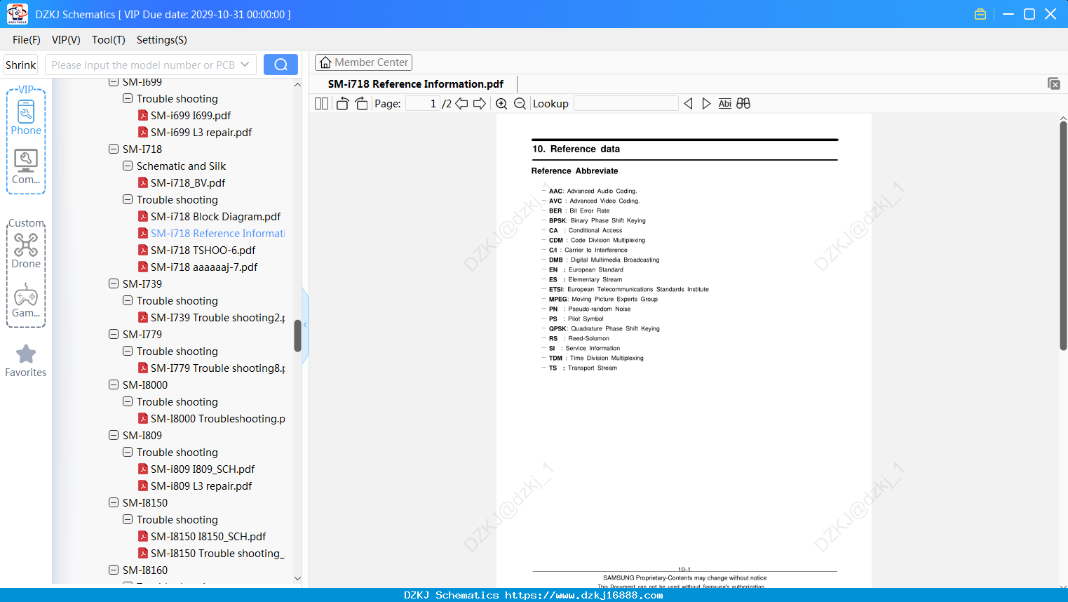 Samsung SM-i718 Reference Information